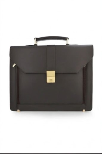 100% genuine smooth leather in dark brown finish