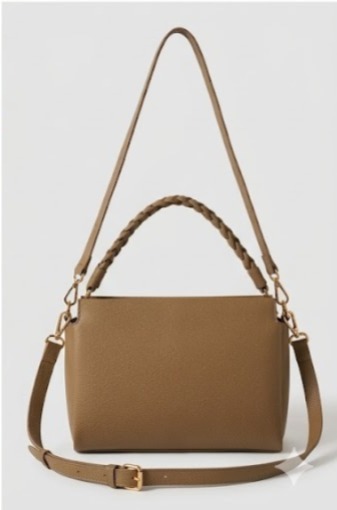 Dual carry — braided top handle and adjustable shoulder strap