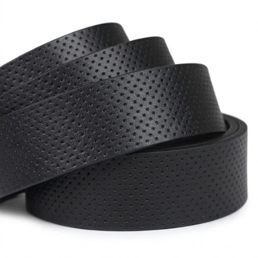 100% genuine leather with all-over micro-perforated texture