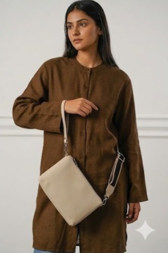 Multi-carry — crossbody, shoulder, or hand clutch