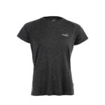 OFMOWS Action Training Short Sleeve Top Women Black Mélange | Workout T-Shirt thumbnail