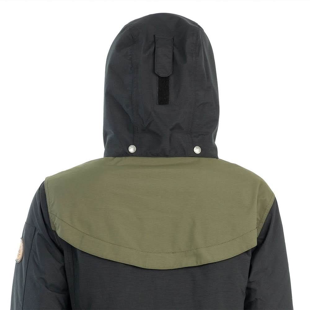 OFMOWS New Waterproof Original Winter Jacket Men Black Olive | Insulated Outdoor Jacket
