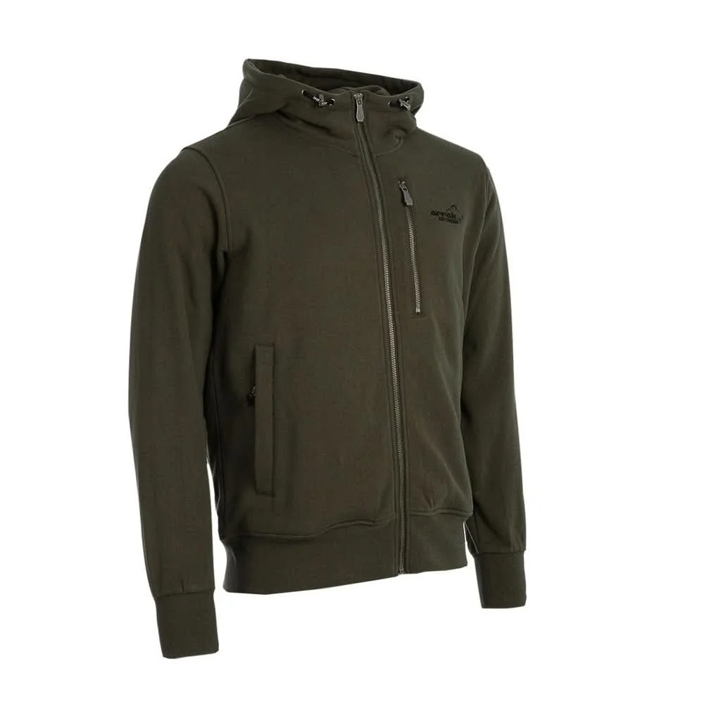OFMOWS Sporty Hoodie Men Olive | Men's Functional Outdoor Hoodie