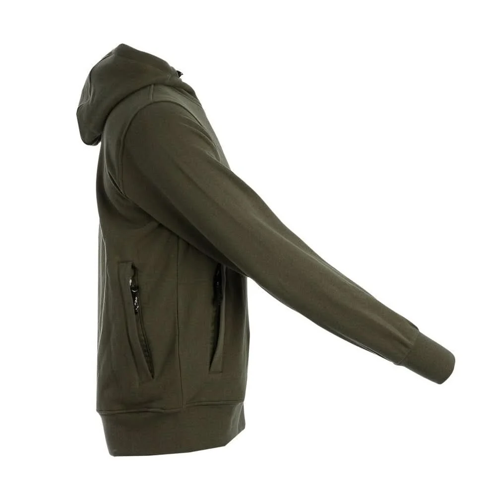 OFMOWS Sporty Hoodie Men Olive | Men's Functional Outdoor Hoodie