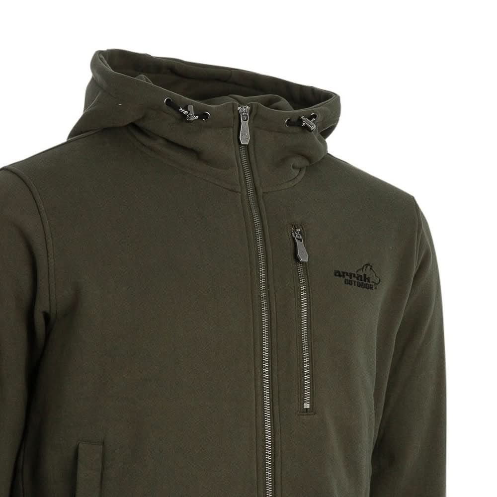 OFMOWS Sporty Hoodie Men Olive | Men's Functional Outdoor Hoodie