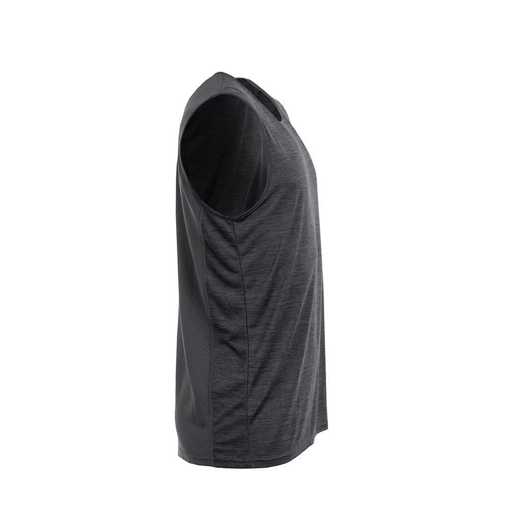 OFMOWS Action Training Tank Top Men Black Mélange | Breathable Workout Top