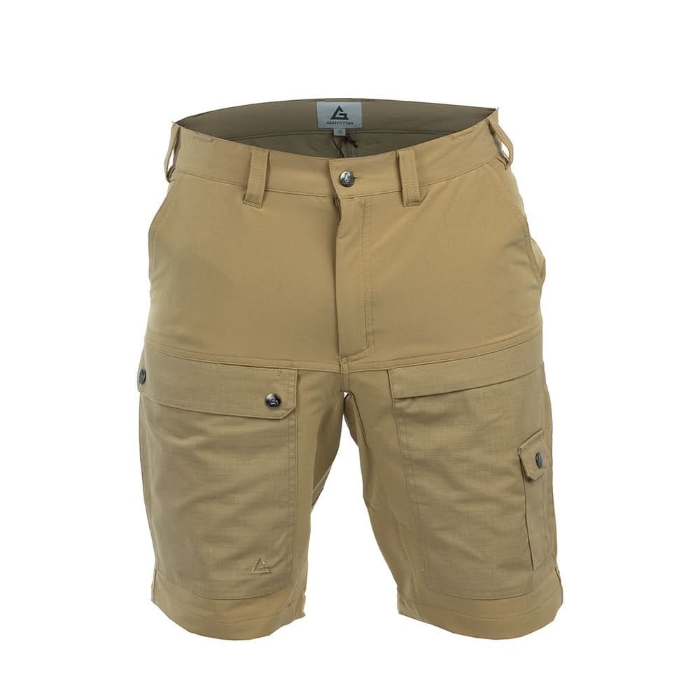 OFMOWS Specialist Stretch Shorts Men Khaki | Final Sale 60% Off