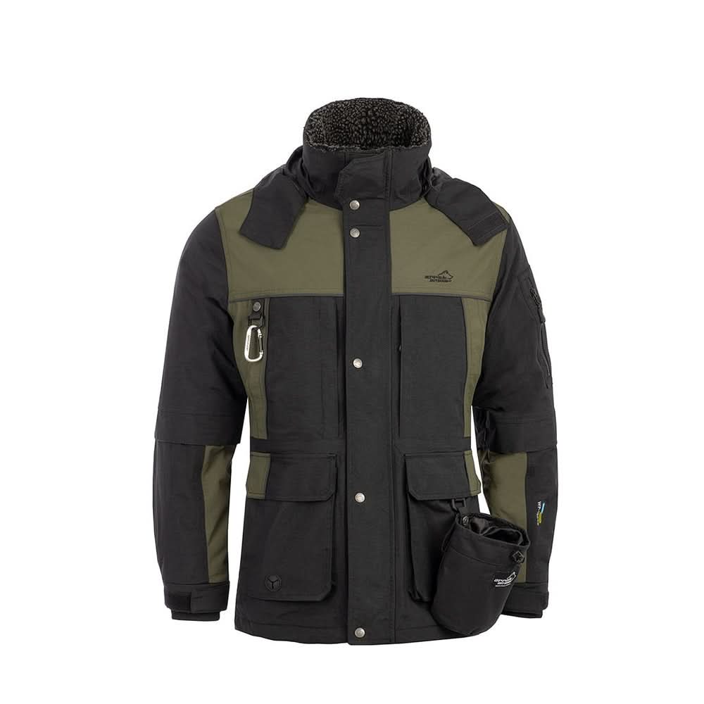 OFMOWS New Waterproof Original Winter Jacket Men Black Olive | Insulated Outdoor Jacket